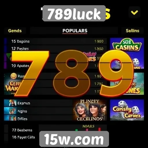 Estudo sobre popularidade de jogos no 789luck